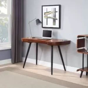 Image of Executive Curve Walnut Desk