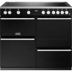 Image of Stoves Precision Deluxe ST DX PREC D1000Ei RTY BK 100cm Electric Range Cooker with Induction Hob - Black - A Rated