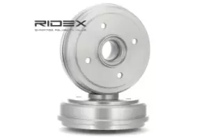 Image of RIDEX Brake Drum CHEVROLET,Daewoo 123B0056 96316636,96457238,96316636 Rear Brakes,Drum Brake 96318925,96320387,96457238,96316636