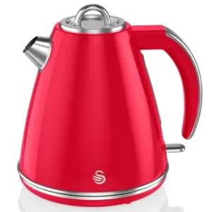 Image of Swan SK19020RN 3000W 1.5L Retro Jug Kettle - Red