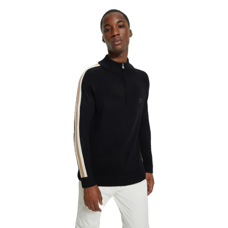 Image of Boss Mens Quarter-Zip Fleece Black male XS