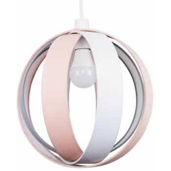 Image of Minisun - J90 Globe Ceiling Pendant Light Shade - Pink - No Bulb