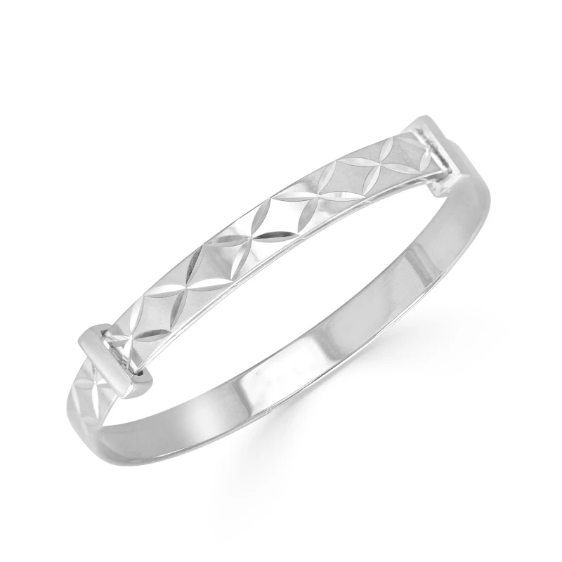 Image of Espree Childs Kiss Design Bangle Silver unisex One Size