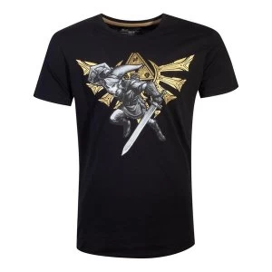 Image of Nintendo - Hyrule Link Mens Medium T-Shirt - Black