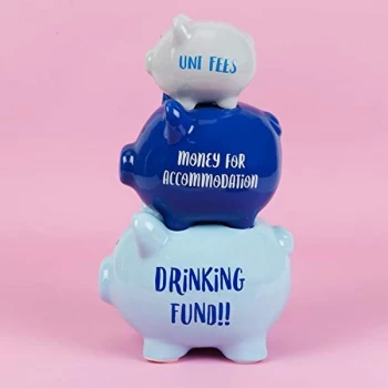 Image of 'Pennies & Dreams' Triple Piggy Bank - Drinking Fund