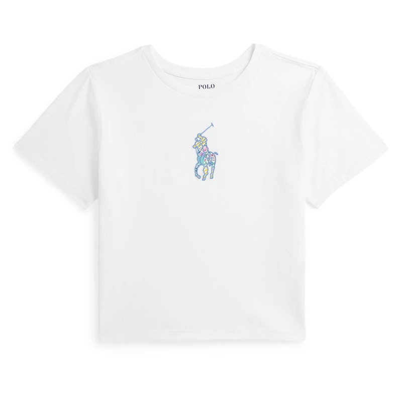 Image of Polo Ralph Lauren Logo T-Shirt Juniors White female 8Y
