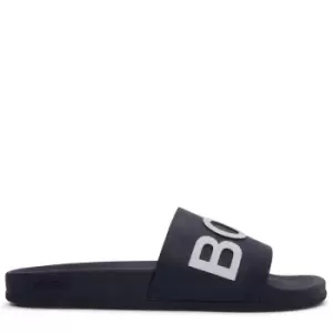 Image of Hugo Boss Orange Bay Slide Sandals Black