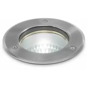 Image of Recessed Nickel PARK 1 bulb Height 21 Cm