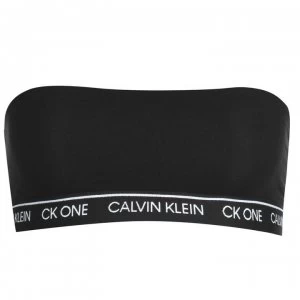 Image of Calvin Klein One Cotton Bandeau Bikini Top - Black 001