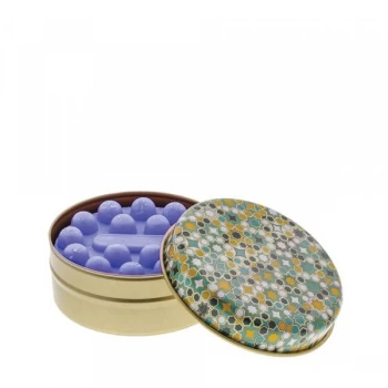 Image of Teal and Ochre Geometric with Lavender Soap