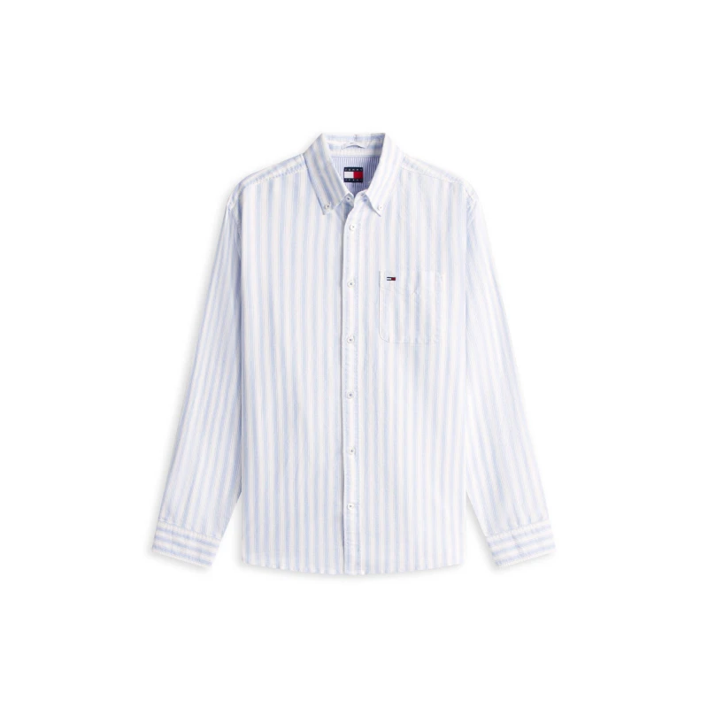 Image of Tommy Jeans TJ StrpOxfrd Shrt Sn62 Blue Twilight male 2XL