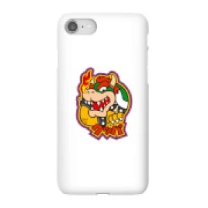 Image of Nintendo Super Mario Bowser Kanji Phone Case - iPhone 8 - Snap Case - Gloss