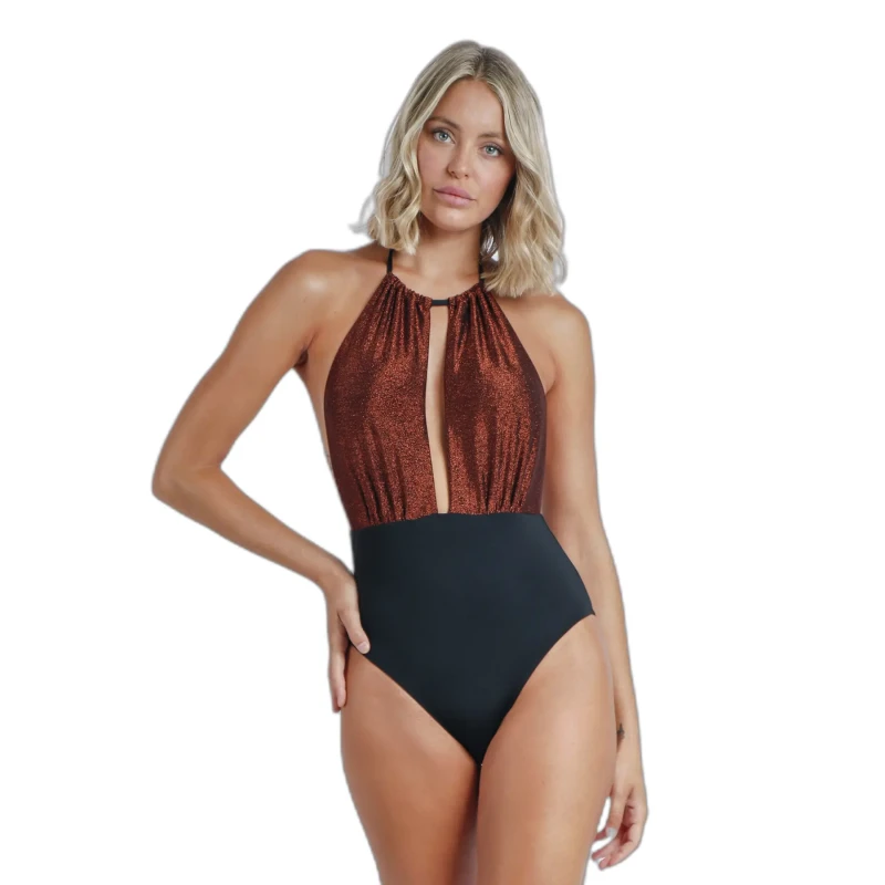 Image of Womens 1 Piece swimsuit Admas Night Summer Marron Female 42