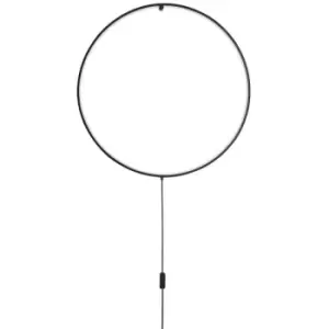 Image of Merano - Brockville Integrated LED Wall Lamp Sandy Black Aluminium Black Fabric Wire LED 18W 950Lm 3000K