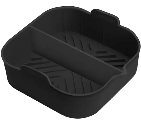 Image of TOWER T843095 Non-stick Square Tray with Divider - Black