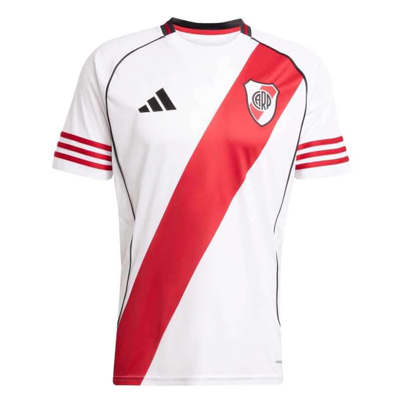Image of adidas River Plate Home Shirt 2025 2026 Adults White/Red male S