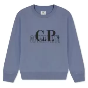 Image of CP COMPANY Large Logo Sweatshirt - Blue
