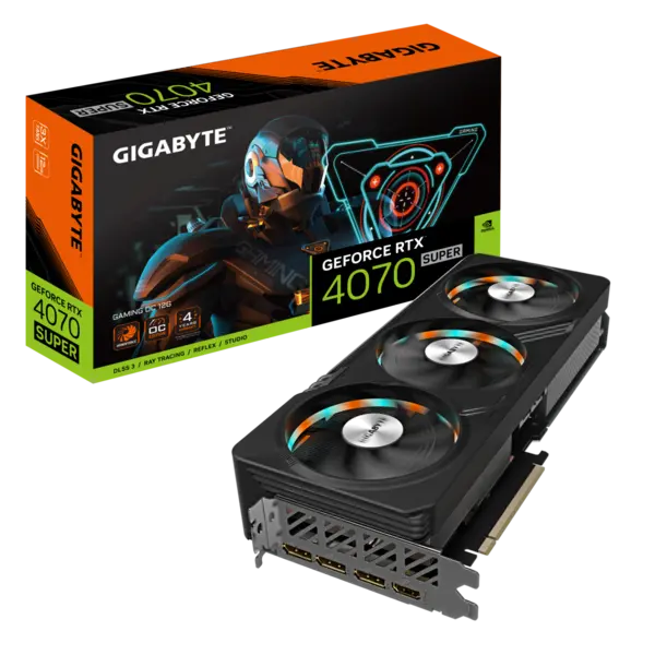Image of Gigabyte GeForce RTX 4070 SUPER GAMING OC 12GB Graphics Card