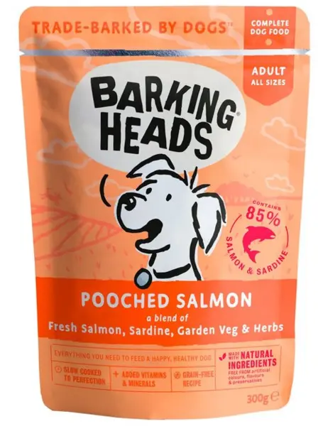 Image of Barking Heads Pooched Salmon Wet Dog Food 300g