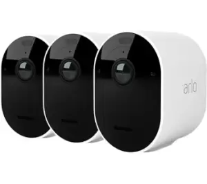 Image of ARLO Pro 5 2K 1520p WiFi Security Camera System - 3 Cameras, White