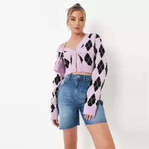 Image of Missguided Raw Hem Mom Shorts - Blue