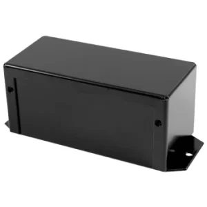 Image of Hammond 1411FBKBK Utility Metal Flanged Case 127x56x56mm Aluminium...