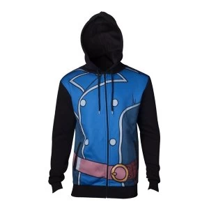 Image of Ni No Kuni 2 - Roland Suit Mens Medium Full Length Zipped Hoodie - Blue