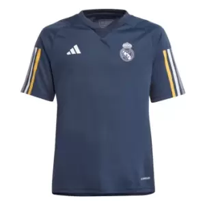 Image of adidas Real Madrid Training Shirt 2023 2024 Juniors - Blue