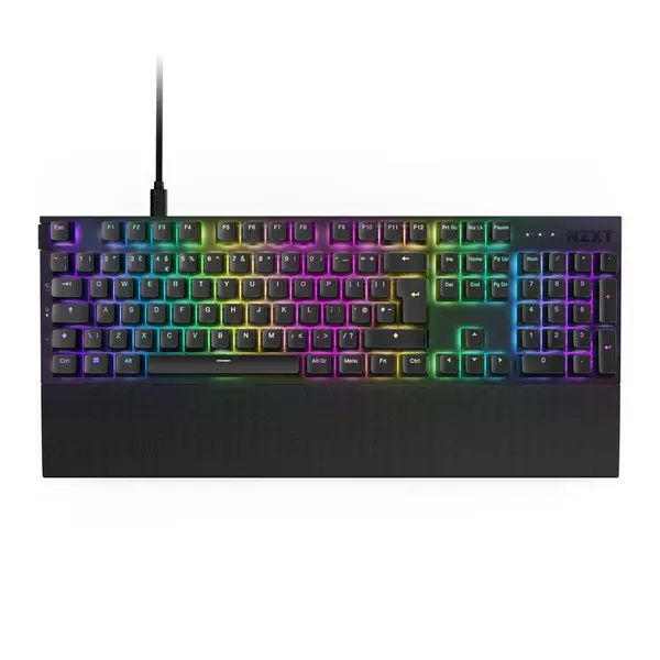 Image of NZXT Function 2 Full Size Wired Keyboard - Optical Switch - Black - KB-001NB-UK