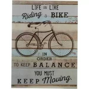 Image of Bike Wall Plaque - Premier Housewares