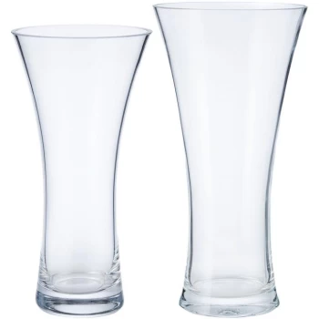 Image of Hotel Collection Flare clear vase 30cm - Clear
