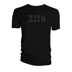 Image of Sherlock - 221B Womens Medium T-Shirt - Black
