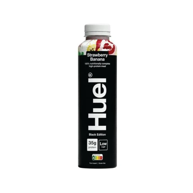 Image of Huel Black Edition Strawberry Banana Meal Drink 500ml (8 Pack) 127483