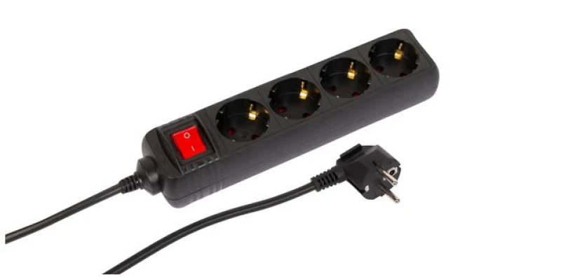 Image of Microconnect MC-GRU0043BS power extension 3m 4 AC outlet(s) Indoor Bl
