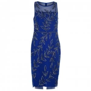 Image of Adrianna Papell Bead Shift Dress - Night Flight