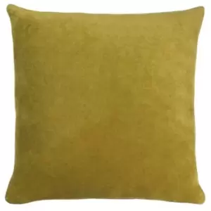 Image of Furn Solo Velvet Square Cushion Cover (One Size) (Olive)
