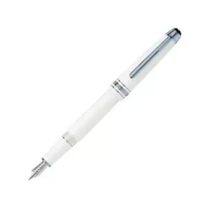 Image of Mont Blanc Meisterstuck Glacier Classique White Fountain Pen - Medium Nib