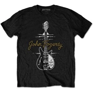 Image of John Fogerty - Lasso Signature Unisex Medium T-Shirt - Black