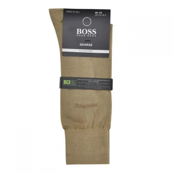 Image of Hugo Boss George Cotton Socks Medium Beige