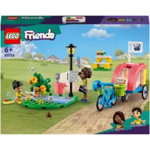 Image of LEGO Friends: Dog Rescue Bike Toy, Animal Puppy Playset (41738)