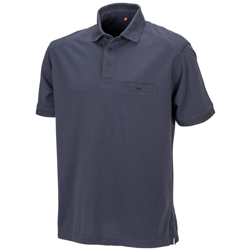 Image of Result Result Men Apex Pique Polo Shirt in Navy Size: X-Small Navy XS Male 5063470769605