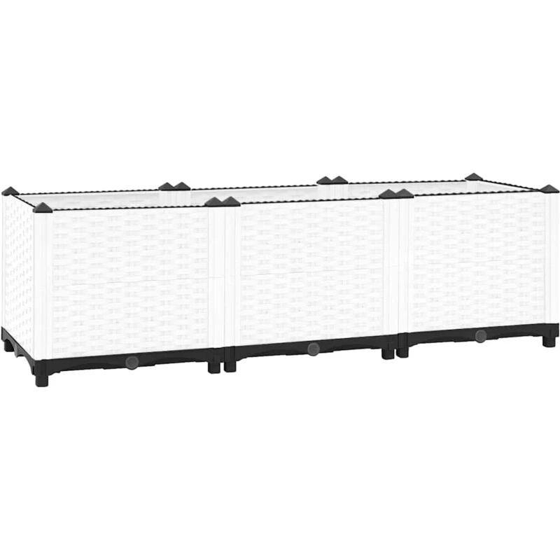 Image of VIDAXL Raised Bed 120x40x38cm Polypropylene Vidaxl 8720845672010