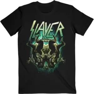 Image of Slayer - Daemonic Twin Unisex XX-Large T-Shirt - Black