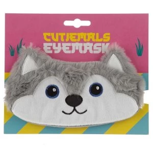 Image of Plush Husky Dog Eye Mask