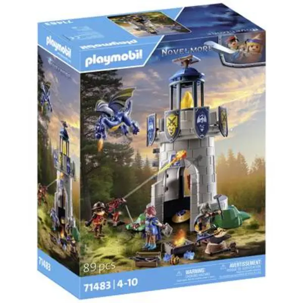 Image of Playmobil Novelmore Knight tower with Blacksmith and Dragon 71483
