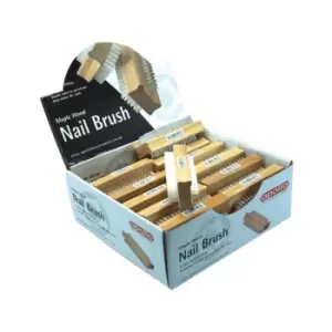 Image of Apollo Wooden Nail Brush, Brown