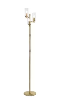 Image of Floor Lamp, 3 x E14, Polished Gold