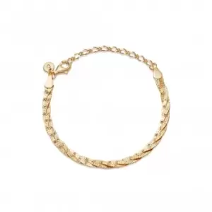 Image of Vita Weaved 18ct Gold Plated Bracelet ABR01_GP
