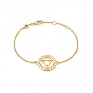 Image of Throat Chakra Chain 18ct Gold Plated Bracelet CHKBR1005