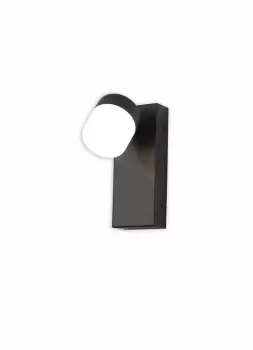 Image of Wall Lamp Single Adjustable, 1 x 5W LED, 4000K, 415lm, IP44, Sand Black, 3yrs Warranty